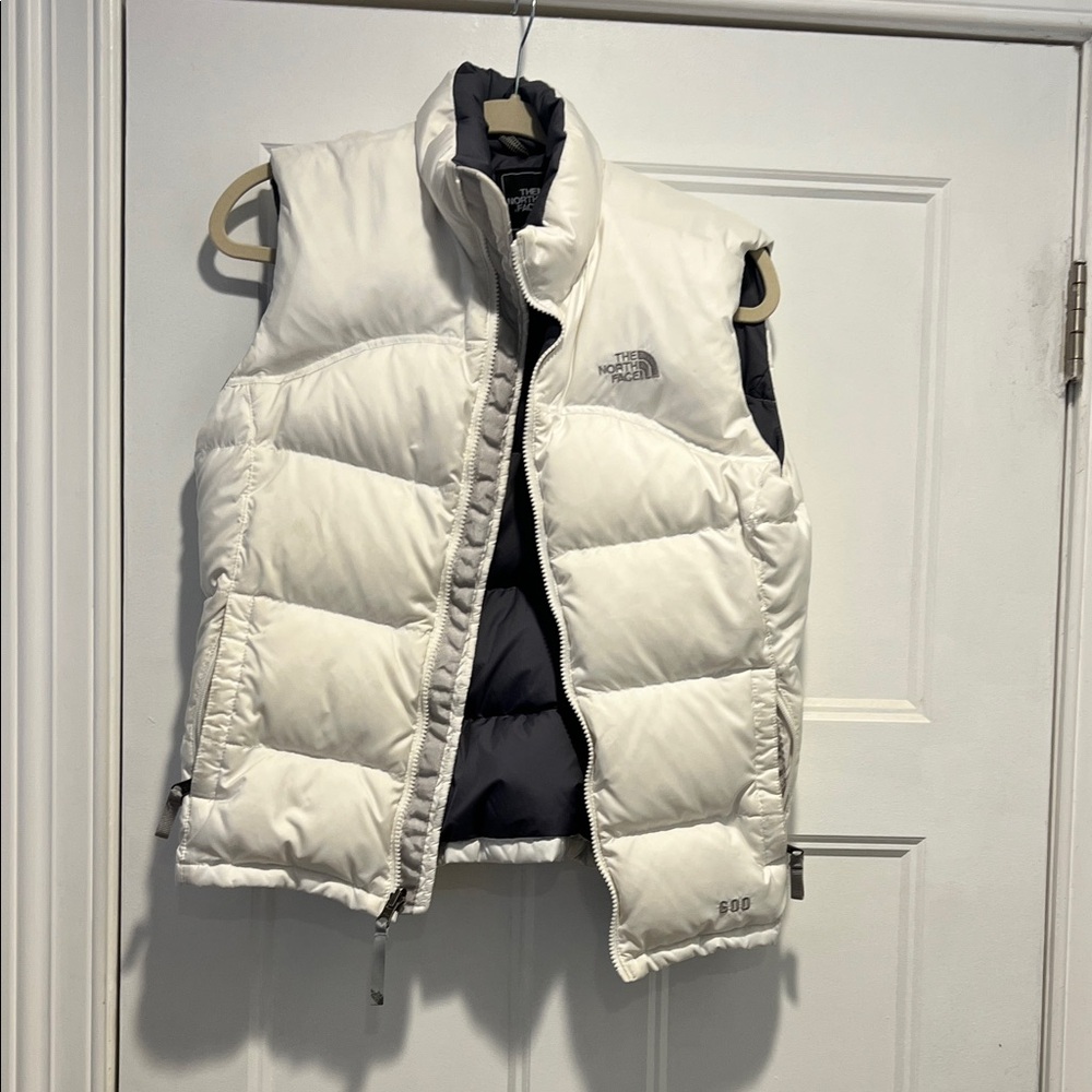 The North Face White Puffer Vest